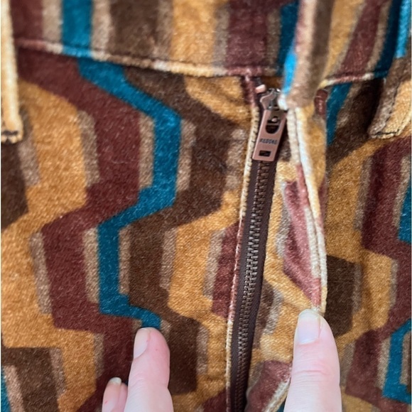 RE/DONE 70's Velvet bootcut in Retro stripe size 26 NWT - Picture 4 of 16